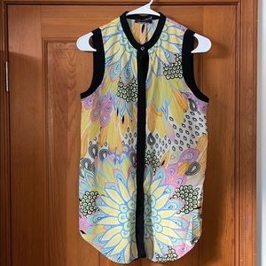 New Glam sleeveless shirt, button up Style # T6145